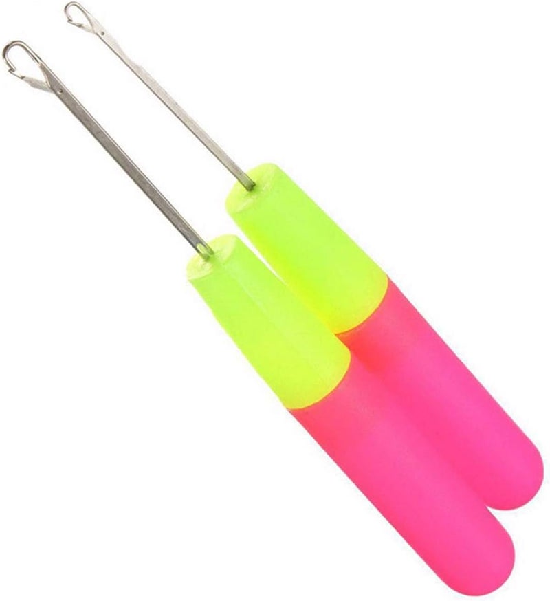 Gircss 2Pcs Latch Hook Tool, Latch Hook Crochet Needle for Micro Braids, Hair Extension, Feather and Carpet - Image 1