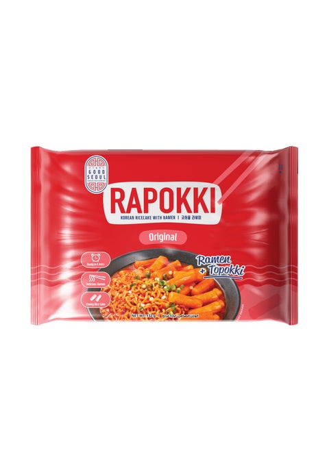 Original Rapokki Korean Rice Cake With Ramen 132g
