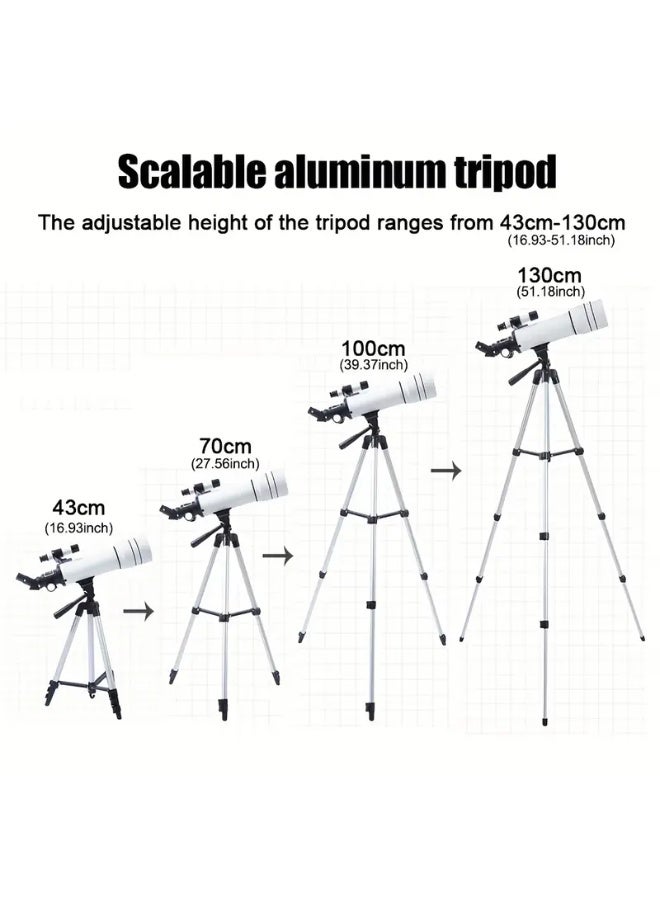 Generic 70400 Professional HD Astronomical Telescope – 333X Magnification Monocular for Moon, Stars & Bird Watching - Image 2