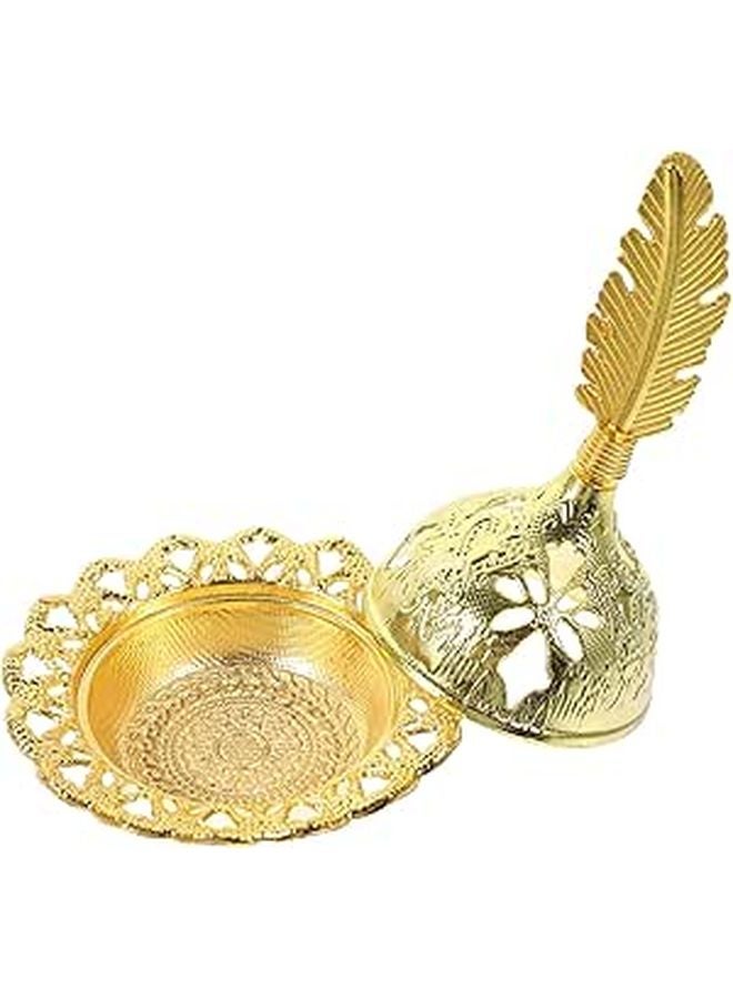 Small Metal Arabian Incense Burner For Cones Desktop Censer Retro Home Fragrance Ornament - Image 1