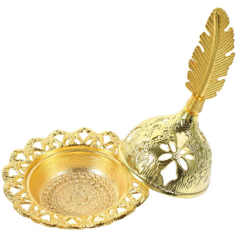 Small Metal Arabian Incense Burner For Cones Desktop Censer Retro Home Fragrance Ornament - Image 2