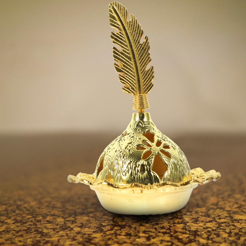 Small Metal Arabian Incense Burner For Cones Desktop Censer Retro Home Fragrance Ornament - Image 5