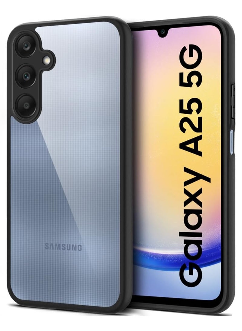 Bumper Protective Case for Samsung Galaxy A25 Silicone TPU Bumper Ultra Durable Ultra-Safe Camera Optimum Solution Black  - Image 1