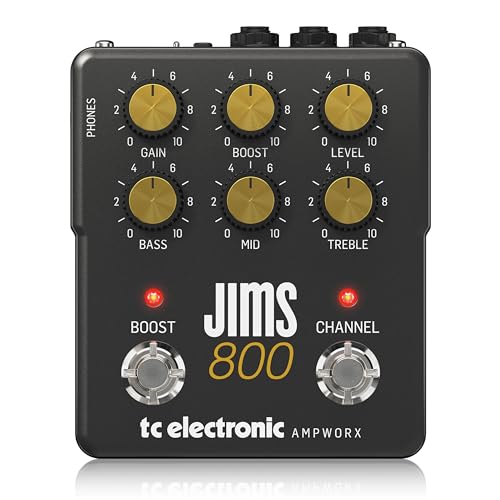 TC Electronic JIMS 800 PREAMP Guitar Pedal TwinChannel Guitar Preamp with Independent Channel Controls PrePost Boost Dedicated Outputs for DI and Headphones - Image 1