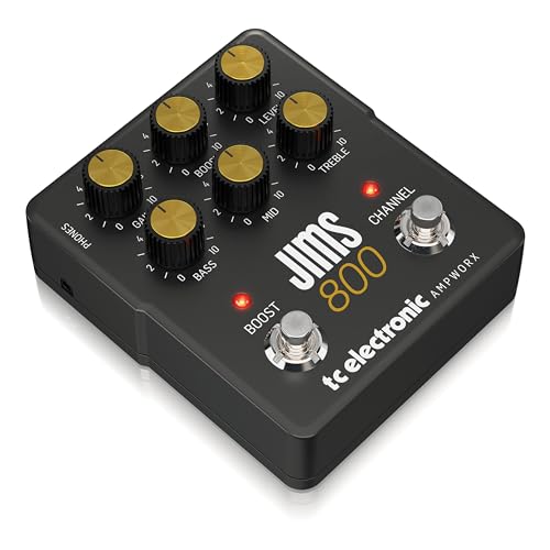 TC Electronic JIMS 800 PREAMP Guitar Pedal TwinChannel Guitar Preamp with Independent Channel Controls PrePost Boost Dedicated Outputs for DI and Headphones - Image 3