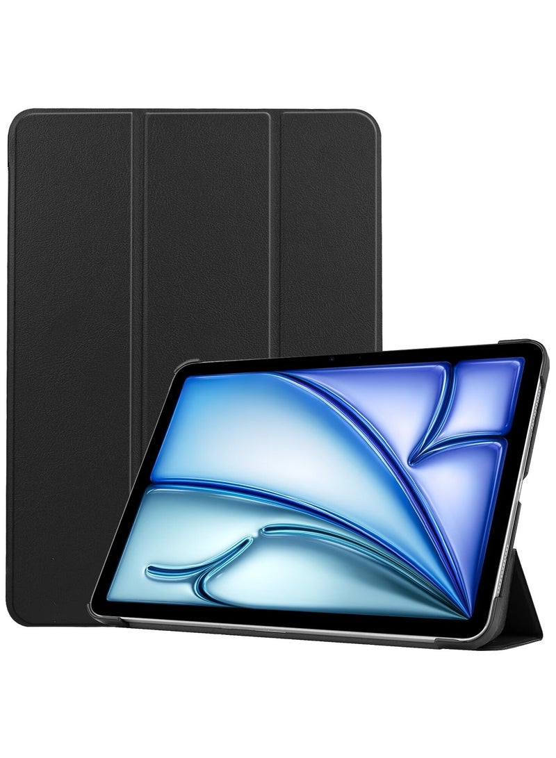 URBBKING Slim Stand Hard Back Shell Smart Cover Case for iPad Air 11-Inch M2 (2024) / iPad Air 11-Inch M3 (2025), Air 2024 (6th Generation) M2 11-Inch, iPad Air 5/4 (2022/2020 5th/4th Generation 10.9-Inch), Auto Wake/Sleep Black  - Image 1