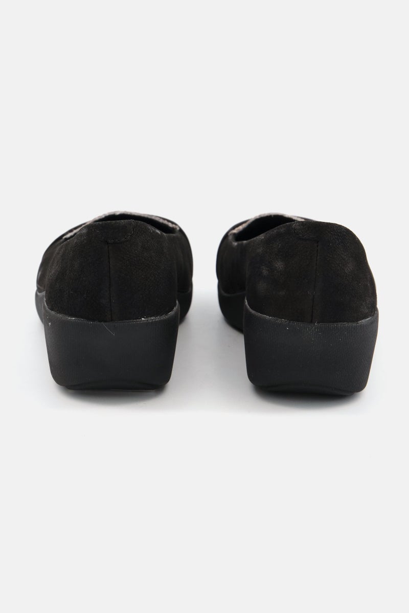 FitFlop Women Slip On Casual Loafer Shoes, Black - Image 4
