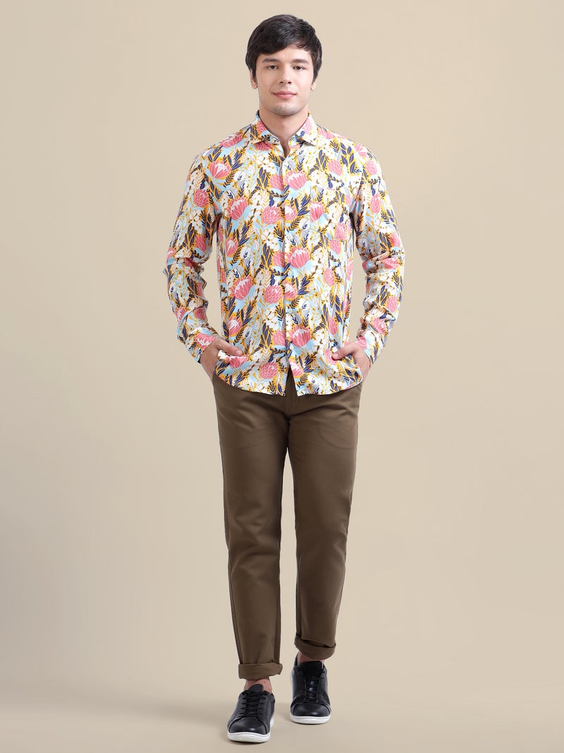 AMSWAN-MENS-FLORAL-PRINT-RAYON-SHIRT - Image 2