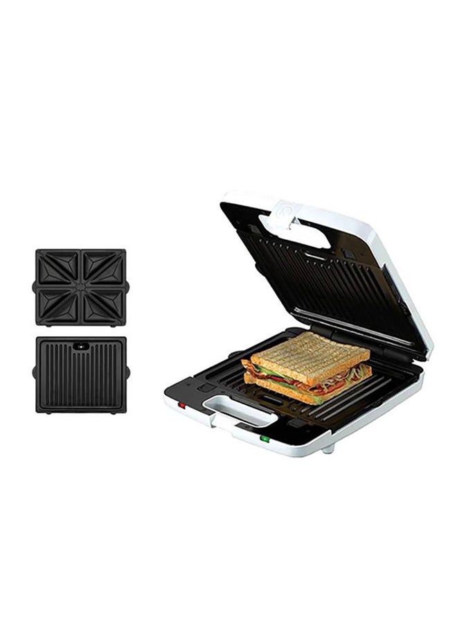 KENWOOD 2-in-1 Sandwich Maker 2 Slices 750 W SMP02.000WH White - Image 3