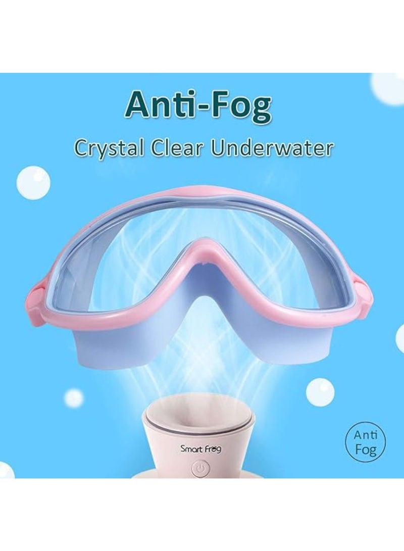saykfoe 2 Pack Kids Swim Goggles, Pool Goggles Anti-Fog Anti-UV Wide View No Leaking Swimming Goggles for Children 3-14 - Image 2