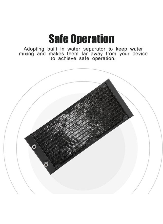 Thoraya - Fast Heat Dissipation PC Heat Exchanger 12 Tubes Durable Computer Heat Exchanger - 240mm - Image 1