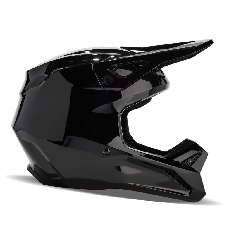 Fox Racing Unisex V1 Motocross Dirt Bike Helmet Black Small - Image 2