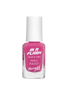 Barry M In A Flash Quick Dry Nail Paint Pink Burst 