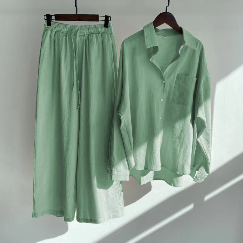 Vintage Plus Size Cotton Linen Womens Outfit 2024 turquoise 