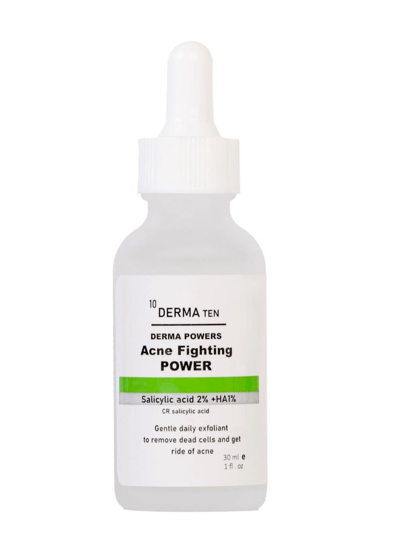 DERMA TEN Acne fighting power serum Salicylic acid 2%+HA 
