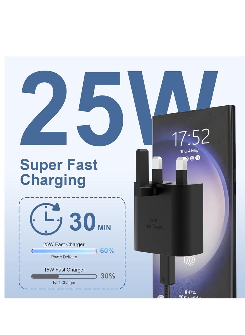 MUNTAQI 25W Super Fast Charger for Samsung, Gcstnn PPS PD3.0 USB-C Charger for Samsung Galaxy S23 Ultra S23+ S23 S22 Ultra S21+ A53 5G A54 Z Fold - Image 2