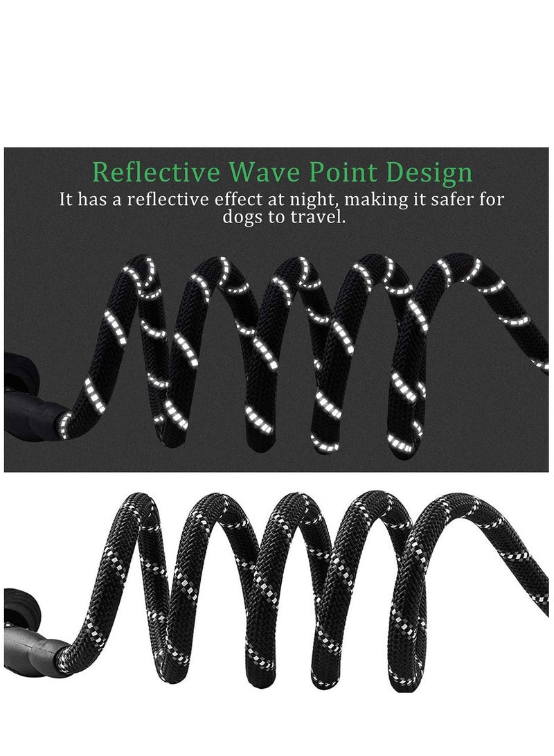 KASTWAVE Rope Dog Lead, 5FT Durable Rope Twist Lead with Soft Padded Handle and High Reflective Threads for Small, Medium and Large Dogs - Image 5