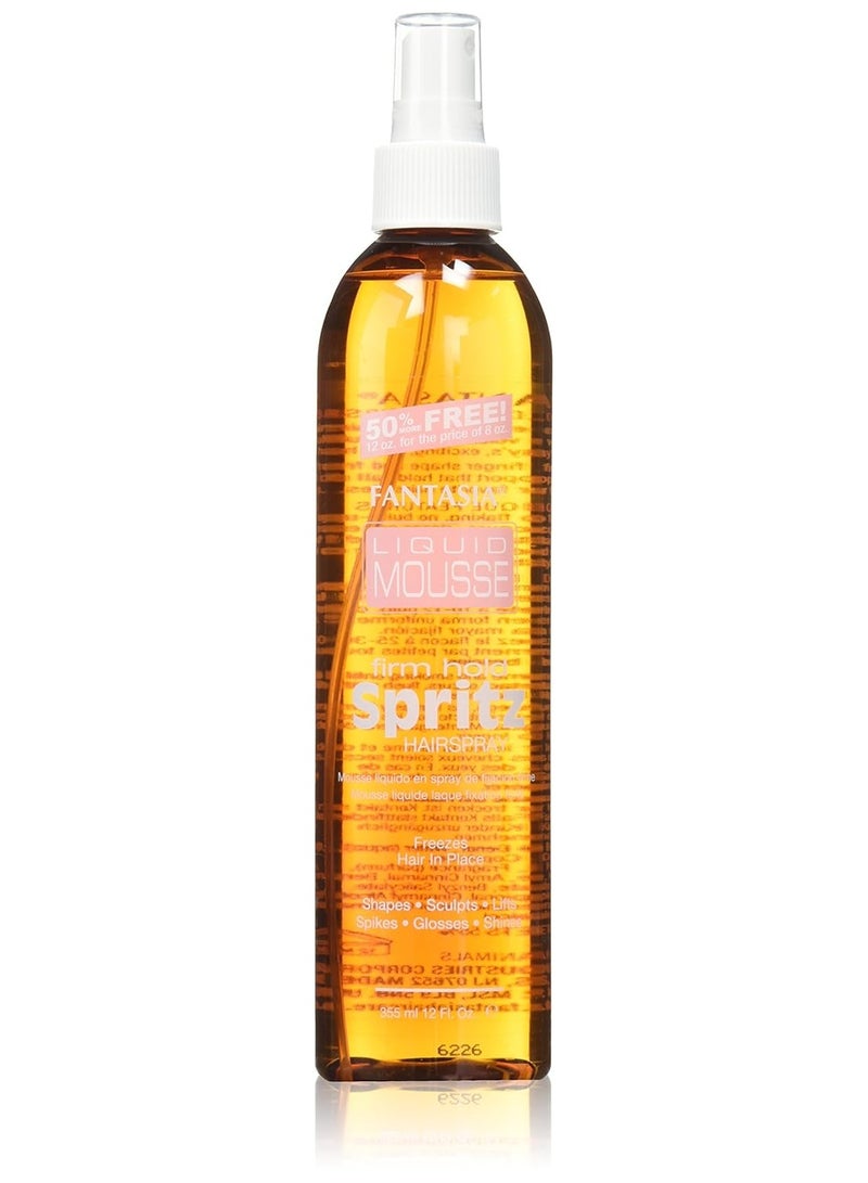 Fantasia Liquid Mousse Spritz Spray Firm Hold, 10 Fl Oz