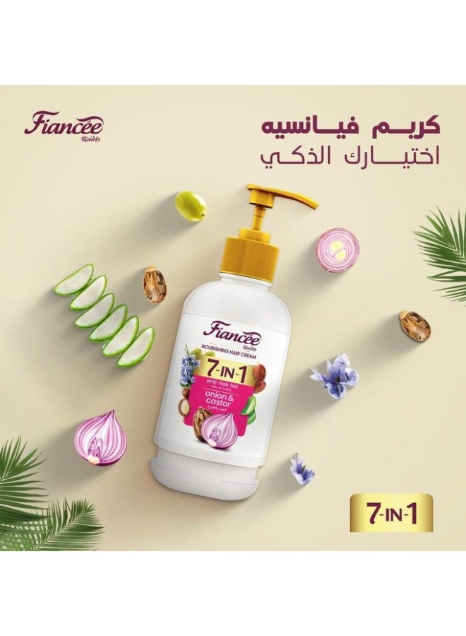 FIANCEE 7 in 1 Hair Cream With Onion And Castor - 240ML - Image 2