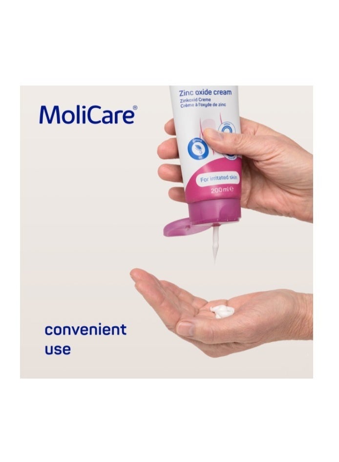 Hartmann MoliCare Skin Zinc Oxide Cream 200ml | Protective Skin Care Cream for Sensitive & Irritated Skin - Image 3