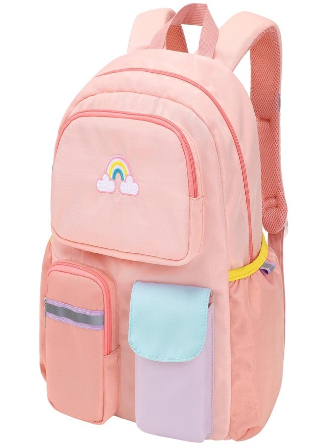 BrainyBees 15 Inch Kids Backpack - Preschool Backpack for Kids 3 to 8, Lightweight Kindergarten Backpack for Boys, 01 Pink, 15 Inch, Backpack - Image 1