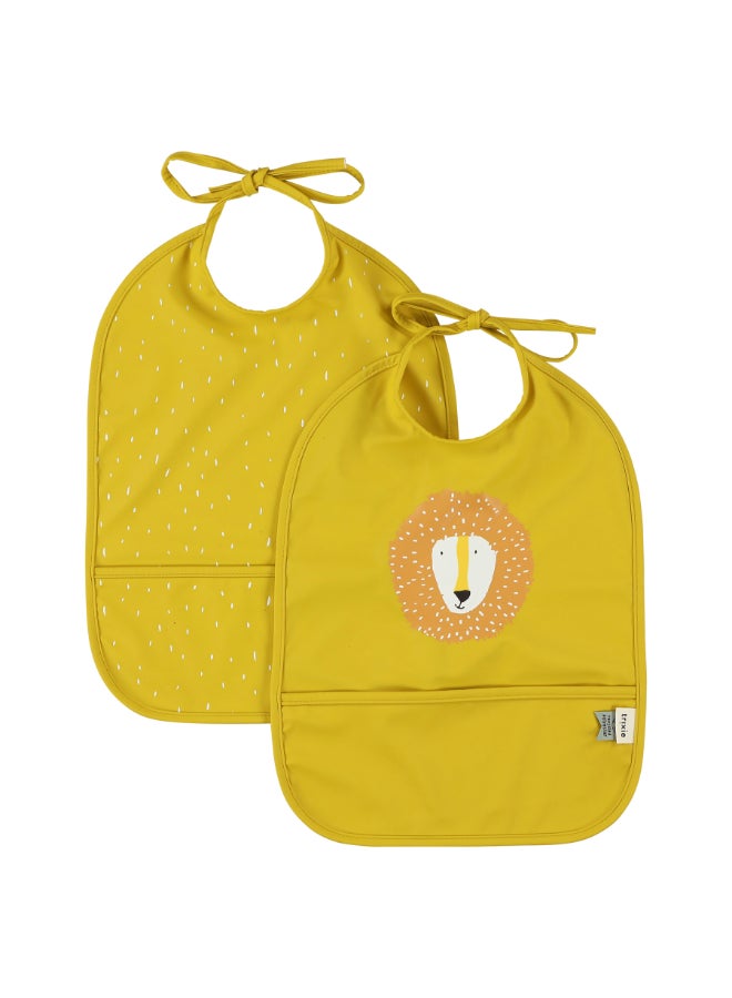 Trixie Waterproof Bib With Pocket - Pack of 2 - Mr. Lion - Image 1