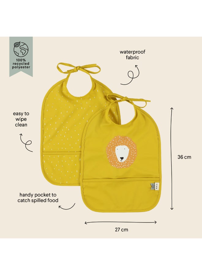 Trixie Waterproof Bib With Pocket - Pack of 2 - Mr. Lion - Image 2