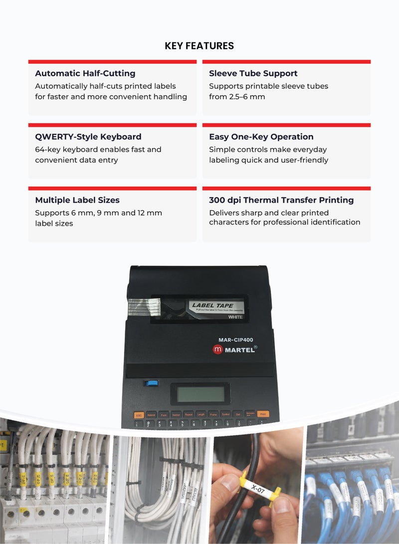 مارتل طابعة تعريف الكابلات CIP 400 - Image 5