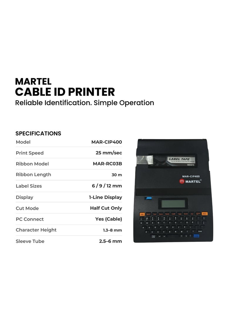مارتل طابعة تعريف الكابلات CIP 400 - Image 2