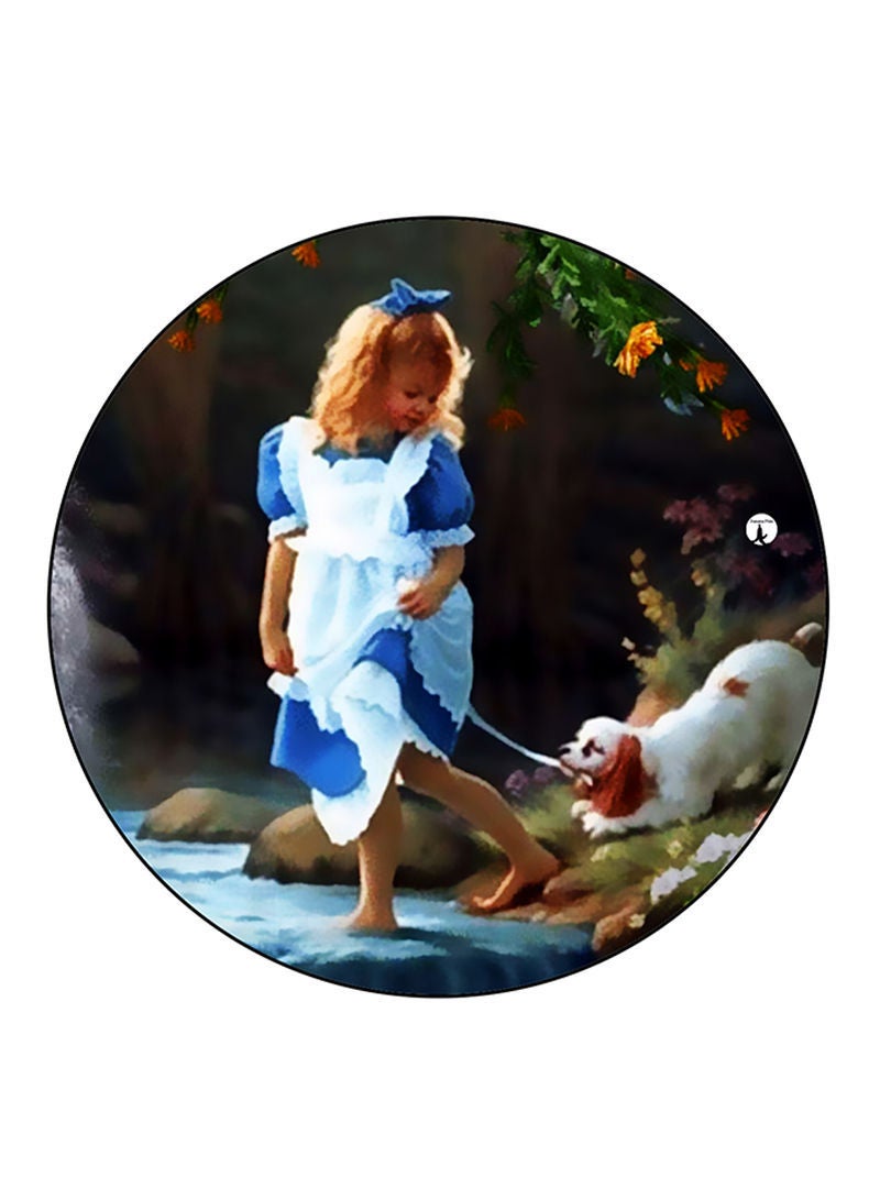 RKN Vintage Art Printed Fridge Magnet  Multicolour - Image 1