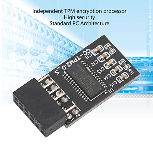 Yoidesu TPM 2.0 Encryption Security Module Compatible with Remote Card 11 Upgrade LPC TPM2.0 Module 12 pin for Motherboards - Image 2