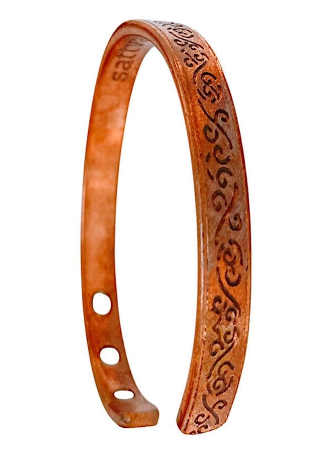 Gemsonclick Traditional Pure Copper Bracelet For men Women|Magnetic Copper Bracelet| - Image 3