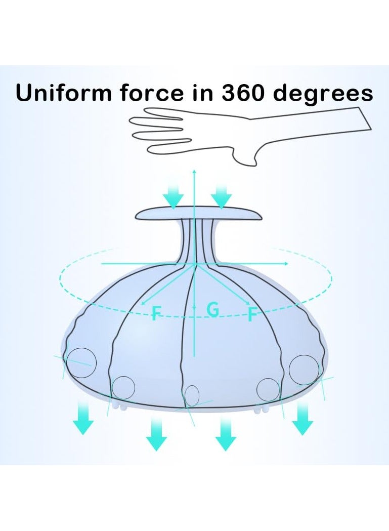 Winner Silicone Palm Chest Percussion Cup Adult Chest Physical Aid Therapy Cup Elderly Mucus Flutter Removal Device Patient Phlegm Remover Percussion Treatment for Mucus Sputum and Expectoration Problem - Image 2