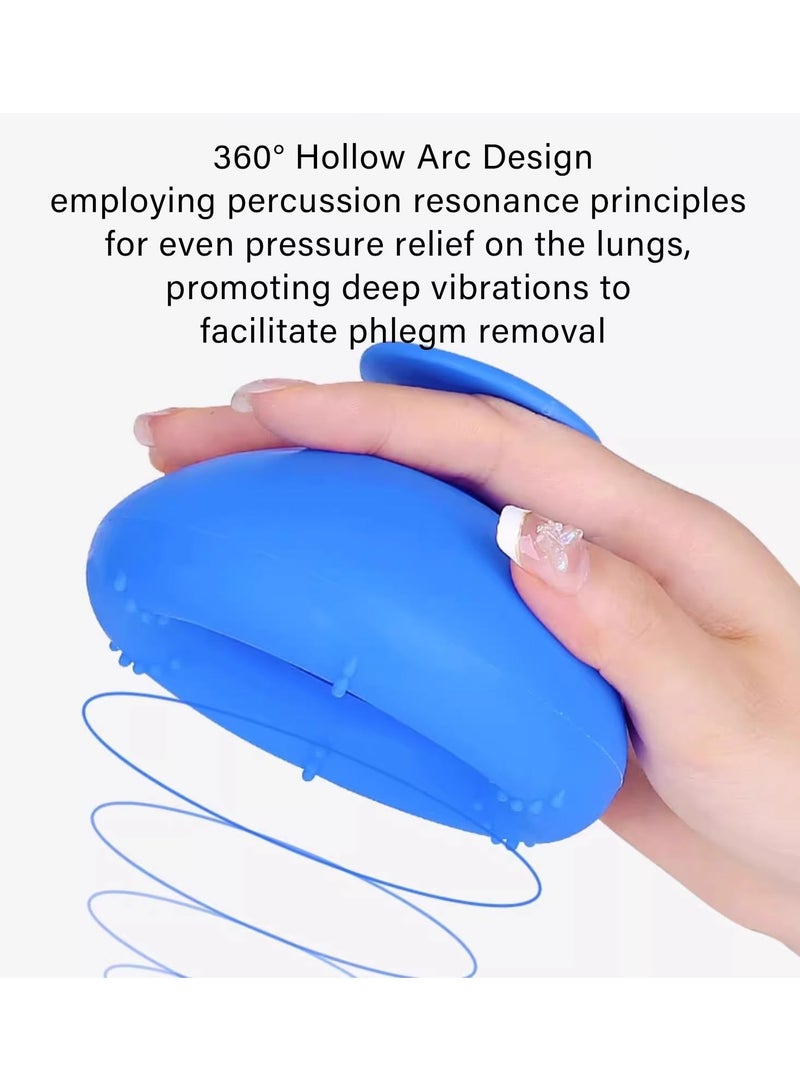 Winner Silicone Palm Chest Percussion Cup Adult Chest Physical Aid Therapy Cup Elderly Mucus Flutter Removal Device Patient Phlegm Remover Percussion Treatment for Mucus Sputum and Expectoration Problem - Image 3