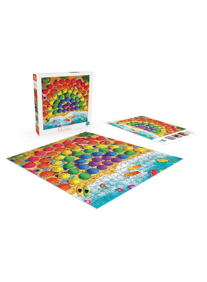 Buffalo Games Rainbow Umbrellas 300 Large Piece Jigsaw Puzzle - Image 5