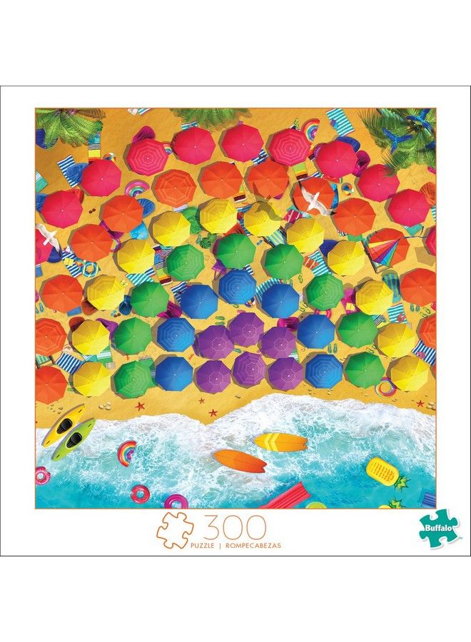 Buffalo Games Rainbow Umbrellas 300 Large Piece Jigsaw Puzzle - Image 3