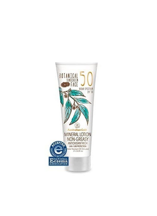 Australian Gold Australian Gold Botanical Sunscreen Tinted Face Mineral Lotion SPF 50, 3 Ounce | Broad Spectrum | Water Resistant  - Image 3