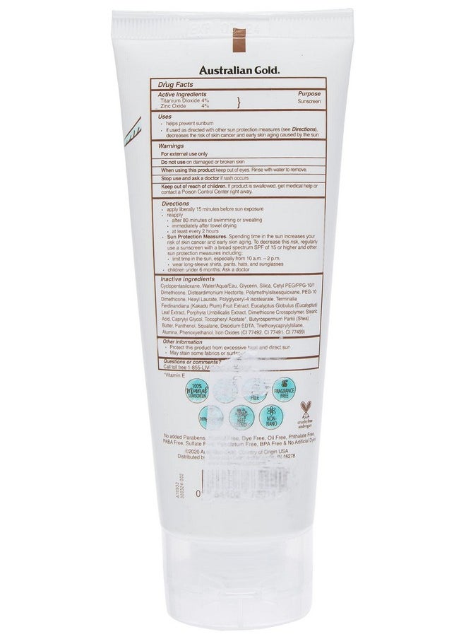 Australian Gold Australian Gold Botanical Sunscreen Tinted Face Mineral Lotion SPF 50, 3 Ounce | Broad Spectrum | Water Resistant  - Image 2