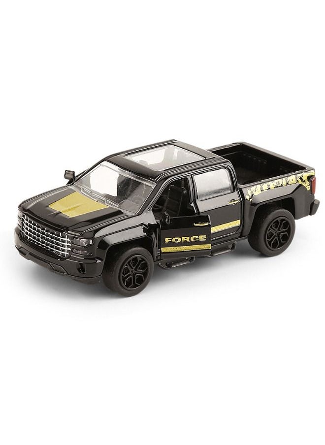 FORCE 1:32 Pickup Truck Model Car, Alloy Car Model, Diecast Pull Back Toy Vehicle with Light and Music, Pickup Truck Alloy Vintage Collectible Toy Car, Car Toys for Toddlers Kids Children Gift  - Image 2