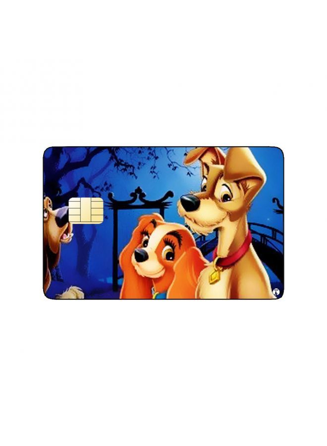 RKN PRINTED BANK CARD STICKER Animation The Lady And The Tramp By Disney - Image 2