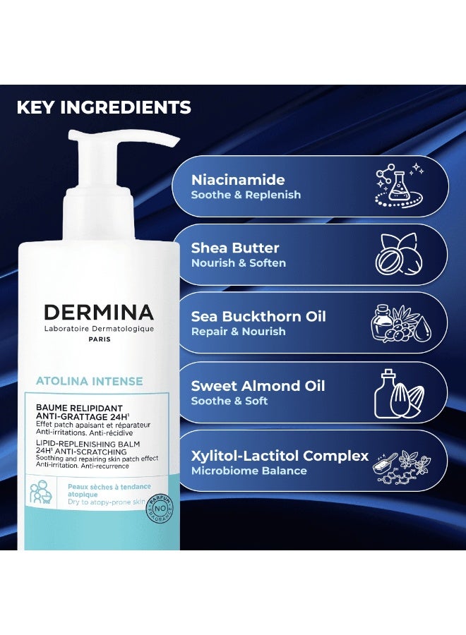 Dermina Atolina Intense Lipid-Replenishing Balm Anti-Scratching - 400 ml - Image 5