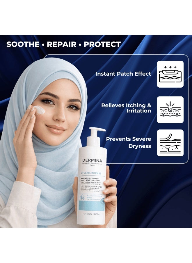 Dermina Atolina Intense Lipid-Replenishing Balm Anti-Scratching - 400 ml - Image 1