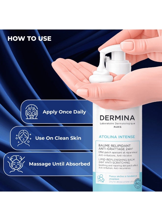 Dermina Atolina Intense Lipid-Replenishing Balm Anti-Scratching - 400 ml - Image 4