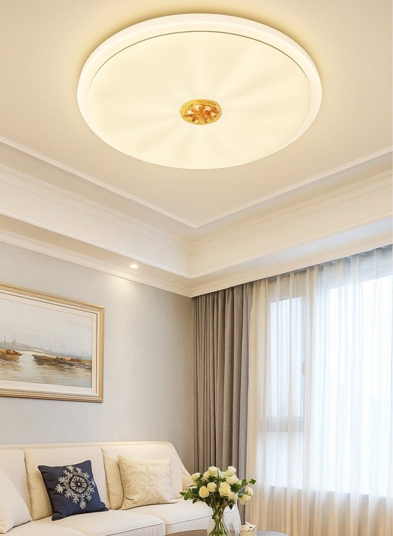 AL THURAYAT LED Ceiling Light 40cm Round – 3 Color Modes (Warm/Neutral/Cool White) – Modern Energy Saving Flush Mount for Bedroom, Living Room - Image 1