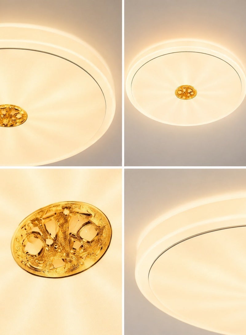 AL THURAYAT LED Ceiling Light 40cm Round – 3 Color Modes (Warm/Neutral/Cool White) – Modern Energy Saving Flush Mount for Bedroom, Living Room - Image 3