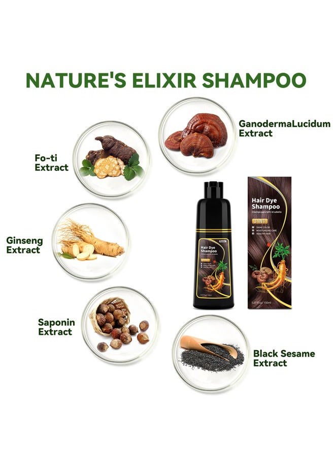 BELEZALIB Dark Brown Hair Dye Shampoo - Image 3