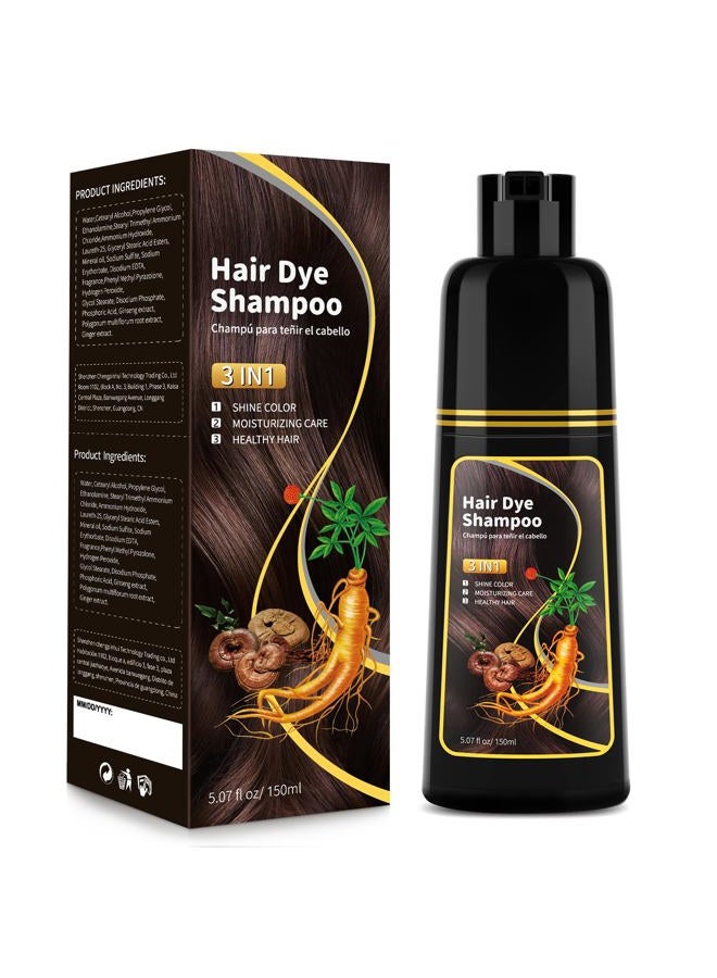 BELEZALIB Dark Brown Hair Dye Shampoo - Image 1