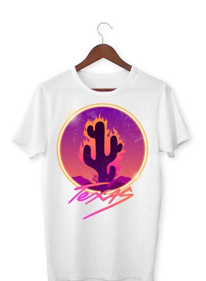 LIT Men’s Soft T Shirt Printed Texas - Image 1