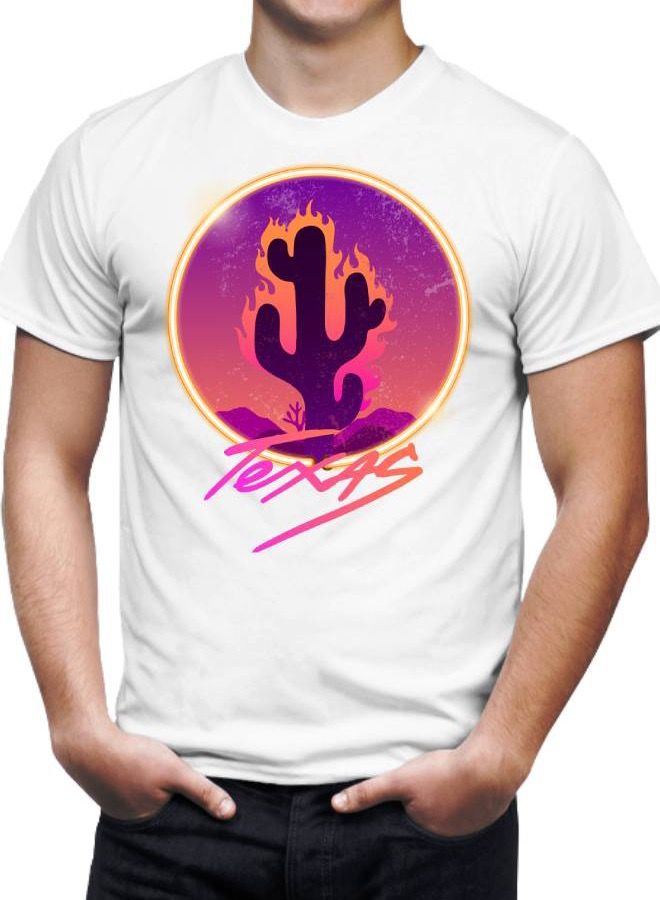 LIT Men’s Soft T Shirt Printed Texas - Image 2