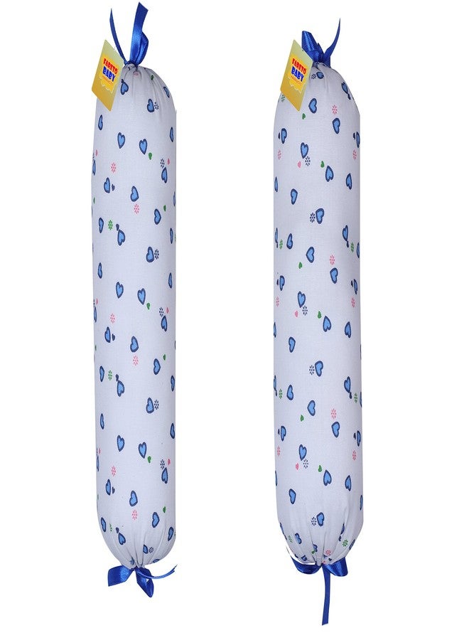 Fareto Cotton Baby Combo of Baby Soft U-Shape Pillow & 2 Matching Lot Pillows/Recorn Filling Soft Pillow (0-3 Months) (Blue) - Image 2